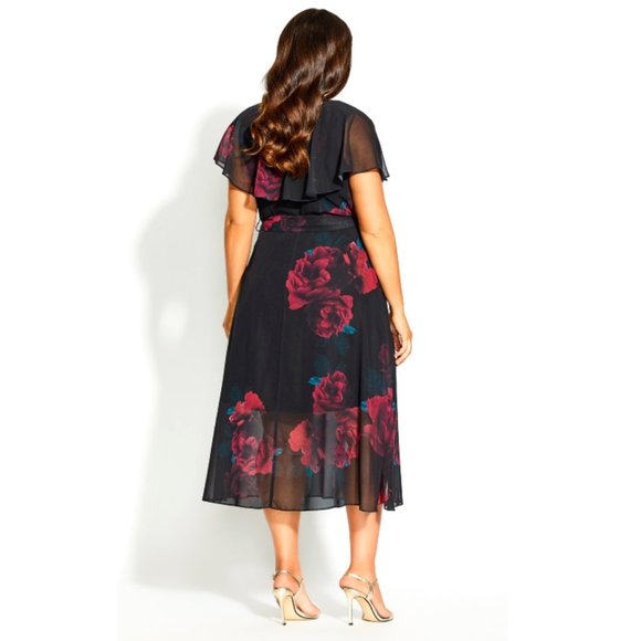 NWT City Chic Maxi Rich Romance Dress XL = 22 = 3X - Picture 2 of 4